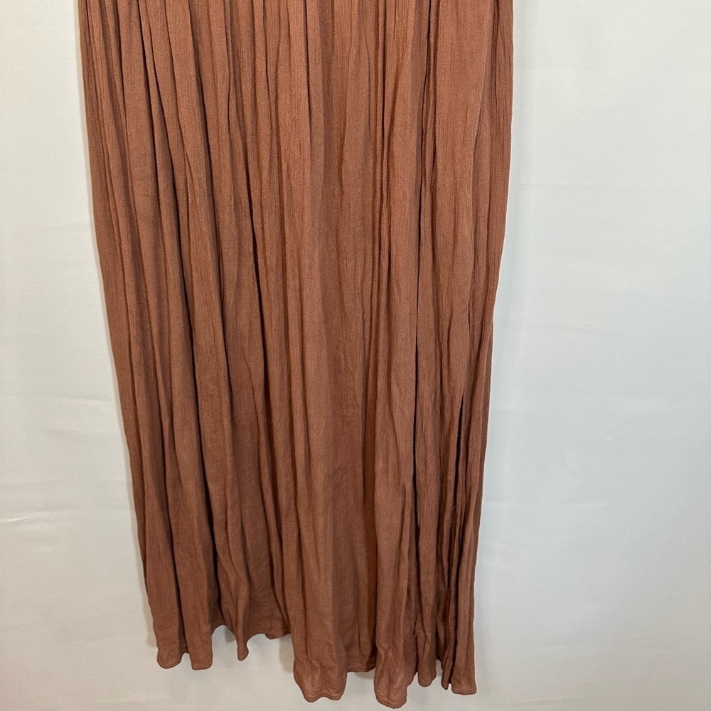 Japna Womens Size S Maxi Skirt Embroidered Side Zipper Slits Boho Hippie NWT - Picture 10 of 14